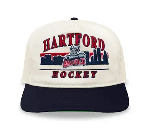 Hartford Wolf Pack Hockey Snapback: Cream