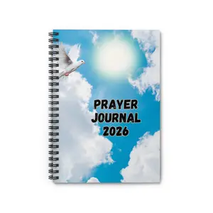 Prayer Journal 2026 Journal | Dove and Sky Spiral Notebook