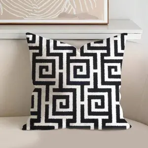 Geometric Pattern Pillowcase, 1 Count Square Soft Comfortable Pillow Cover, Pillow Protector for Home Living Room Bedroom Sofa Couch