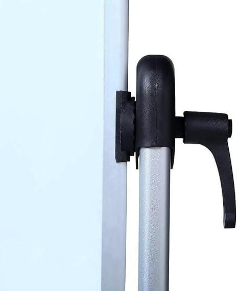 Double-Sided Magnetic Mobile Whiteboard 50 x 36 Inches Aluminium Frame and Stand