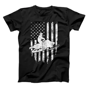 Vintage American Flag Snowmobiling Snowmobile Rider Gift T-Shirt, Sweatshirt, Hoodie
