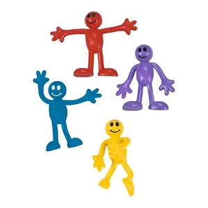 Bulk 48 Pc. Mini Smile Face Bendables
