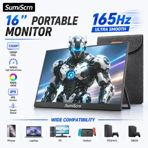 SumiScrn 165hz 16''Portable FHD IPS External Gaming Monitor lcd screen