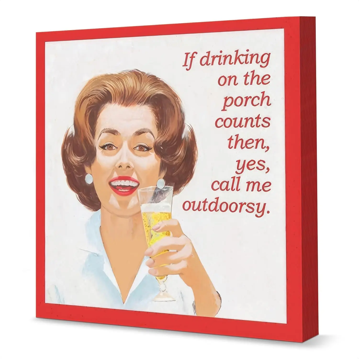 Call Me Outdoorsy 60 Pcs Funny Cocktail Napkins for Adults 10 x 10 Inches 3-Ply Disposable Lightweight Durable Fun Design for Parties Weddings Birthdays Engagements