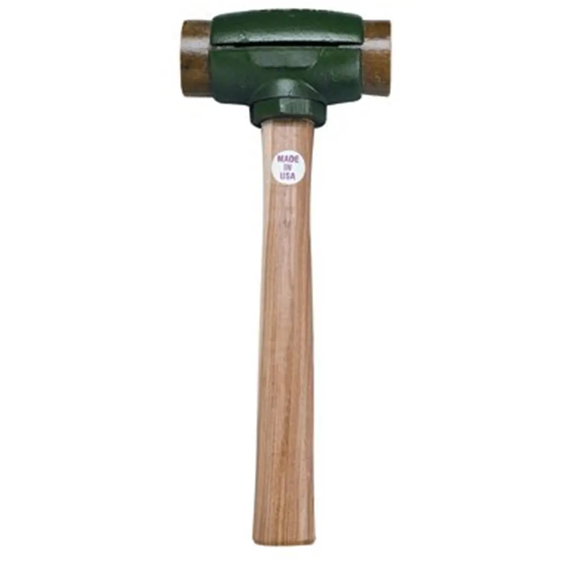 Garland Mfg Size 1 Split-Head Rawhide Hammer, Leading Refractory Duty Tool with Easily Changed Face for Demolition, Installation Tasks, Leading Refractory Hammer