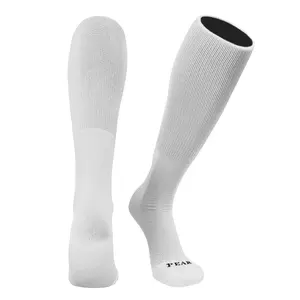 Pear Sox ID Knee High Long Tube Socks for Baseball Football Soccer (White)