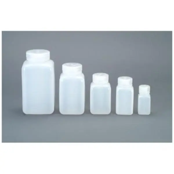 16 Oz. Wide Mouth Square Bottle - Clear - 16 oz - Pack of 1 - Leak-Proof Design