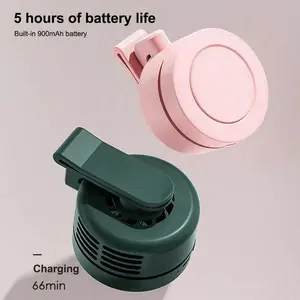 Portable Silent Mini Bladeless Electric Fan with 900mAh Battery 3-Speed Adjustable Personal Fan for Outdoor Travel & 5 Hours Battery Life