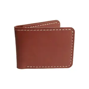 Leather Card Wallet – Pure Leather Material, Handmade Design, Compact Smooth Finish