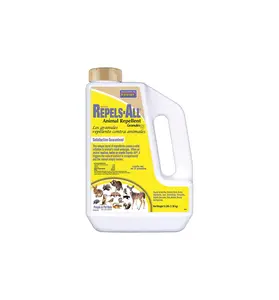 Bonide Repels-All Animal Repellent Granules, 3 lbs. Ready-to-Use Deer & Rabbit Repellent, Deter Pests from Lawn & Garden