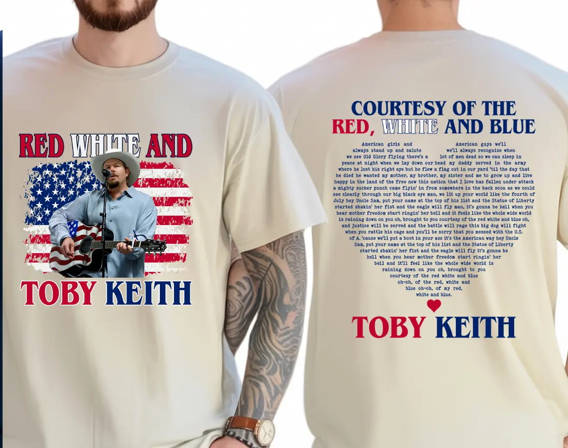 Red White and Toby Keith Vintage Shirt Sweatshirt Hoodie