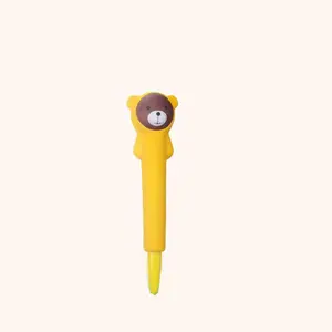 Cute Fruit & Animal Design Gel Pen (6 Counts/set), Creative Writing Pen, Writing Stationery for Home School Office, Gift for Friends, Art Supplies