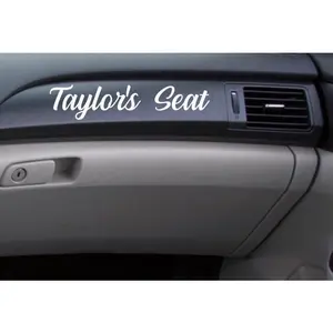 Girlfriends Name Seat Sticker