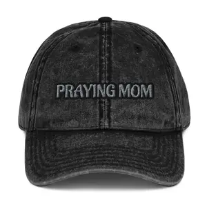 PRAYING MOM-Vintage Cotton Twill Cap