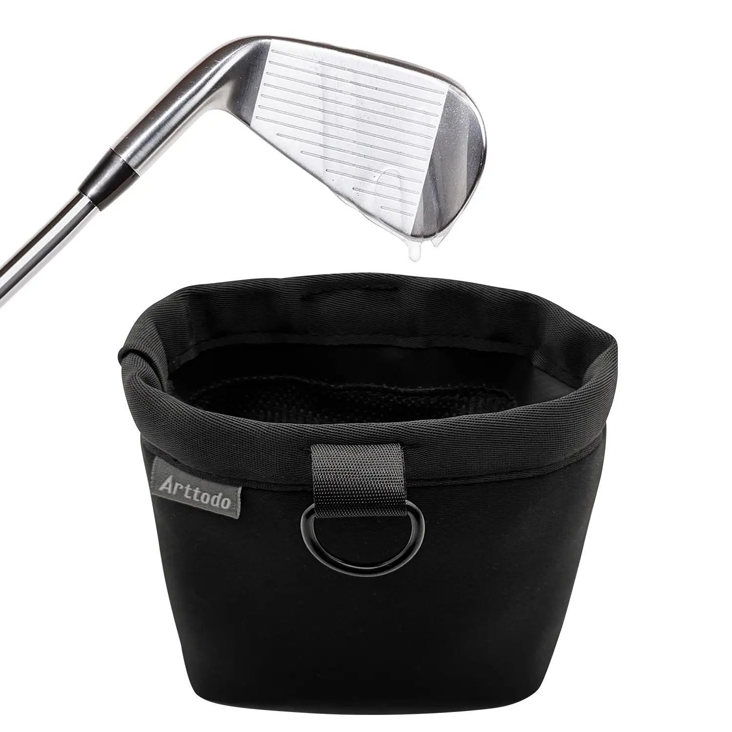 Golf Club and Ball Cleaning Bag, Golf Club Washer with Water, Waterproof Cleaner Pouch, Clean Club Grooves, Scrub Cleaner, Golf Accessories
