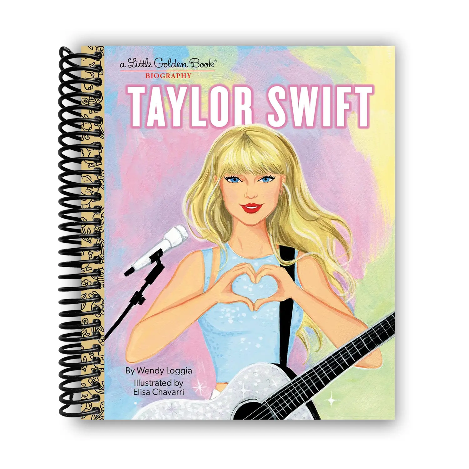 Taylor Swift: Collectible Illustrated English Little Golden Book Biography - Spiral Bound, 3.99 oz, Suitable for 4+ Years (Music, Literature & Art Genre)