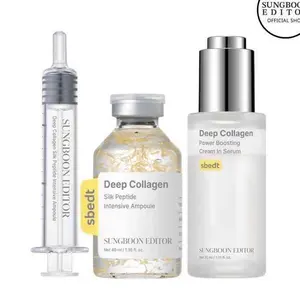 [Sungboon] Silk Collagen & Peptide Face-Lift Duo Tiktok Exclusive – Ampoule + Rejuvenate Serum with 8 types Hyaluronic Acid for wrinkles & fine lines | Gift set Firming, Moisturizing, Collagen Boosting, Anti aging Korean Home Aesthetic for all skin types