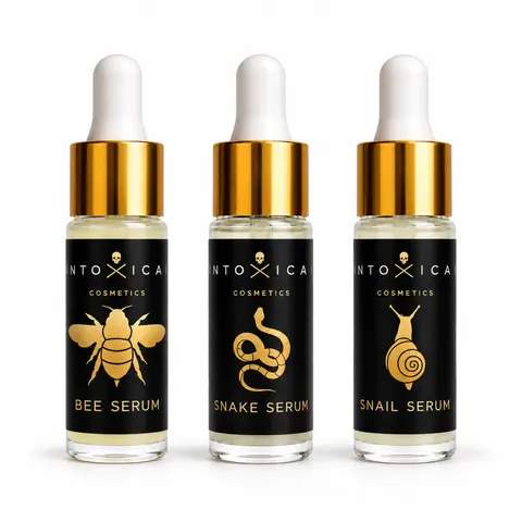 Intoxicated Cosmetics Mini Signature Serum Set | Mini Bee Serum, Mini Snake Serum, & Mini Snail Serum