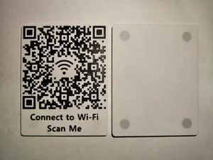 Wifi QR Code Magnet Sign 3D Printed