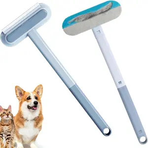 1-pack, multi-functional pet hair removal brush, Deshedding Tool, removable ultra-long handle, suitable for hair cleaning of cats and dogs, washing-free dressing tools, suitable for cleaning of furniture, clothing, bedding, sofas and carpets
