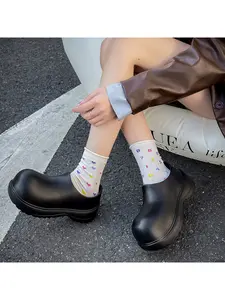 1 Pair Family Matching All Black EVA Breathable Clogs Slip On Non-Slip Sole Summer Home Casual Outdoor Shoes