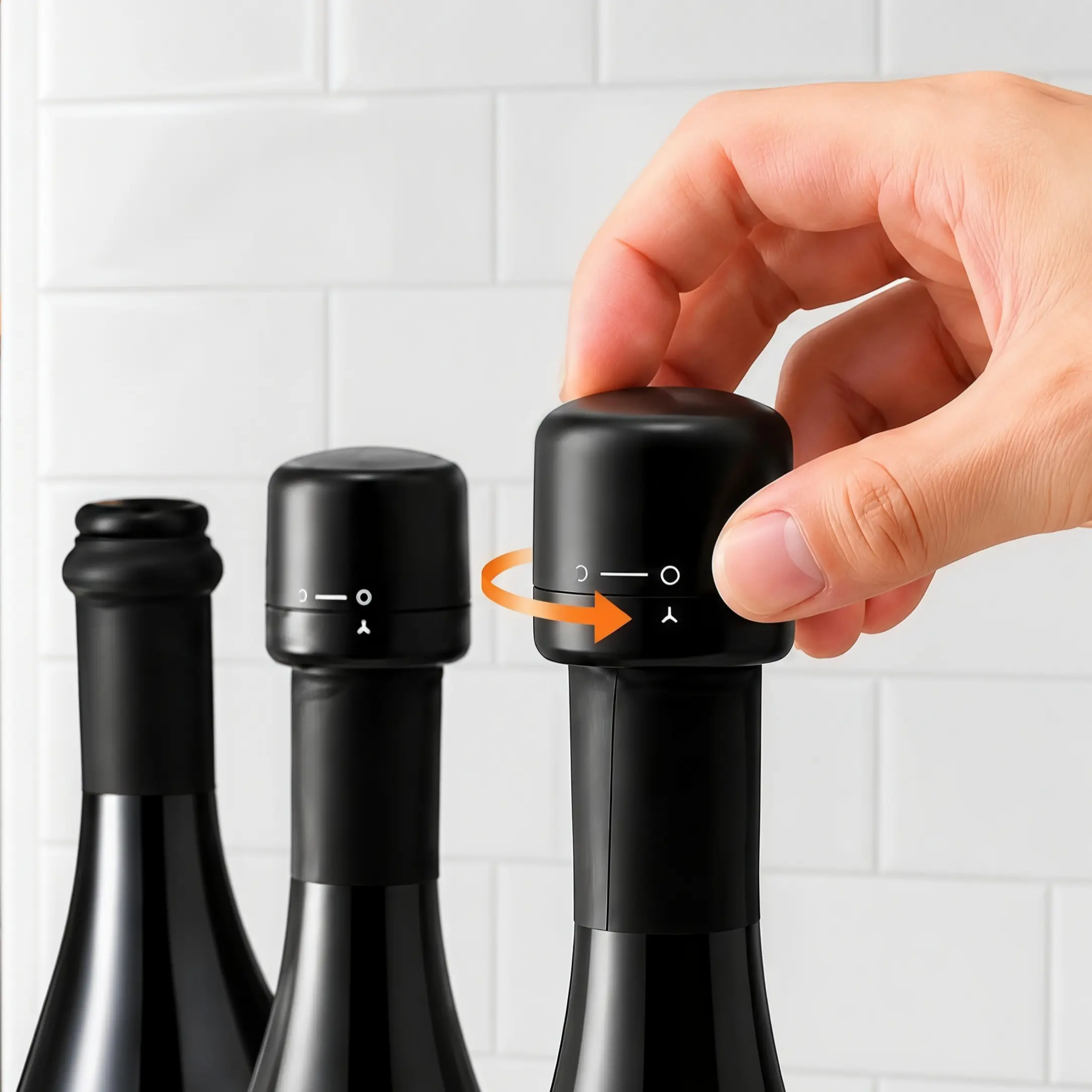 Vacuum Wine Stopper, Champagne and Wine, Red Wine and Liquor, Sealing Device With Built-in Vacuum Function, Fresh Preservation, Leakproof and Reusable Wine Stopper With Vent