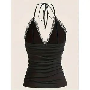 Delicate Lace Pleated Top – Baddie Meets Classy