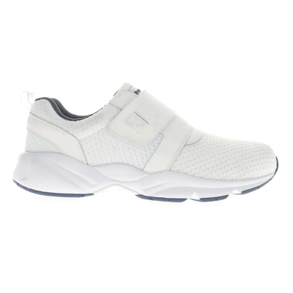Propet Mens Stability X Walking Slip On Sneakers Shoes Casual - White