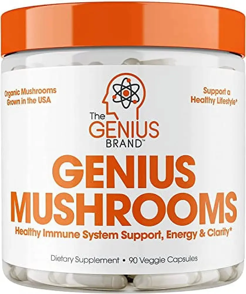 Genius Mushroom - Lions Mane, Cordyceps and Reishi - System Booster & Nootropic Supplement