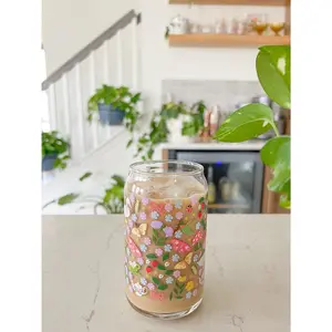 16oz Cottage Garden Glass