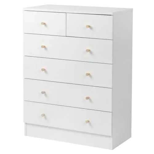 5 layers & 6 drawers-White