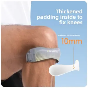 Sports Thickened Patella Belt Basketball Running Riding Shock Absorption Pressurized Knee Pads Meniscus Protective Cover Sports Protector advanced support breathable adjustable compression brace ear form shin accessories