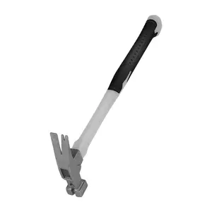 Claw Hammer with Plastic Handle, Stainless Steel, Multifunctional Household Tool for Woodworking, Integrated Design
