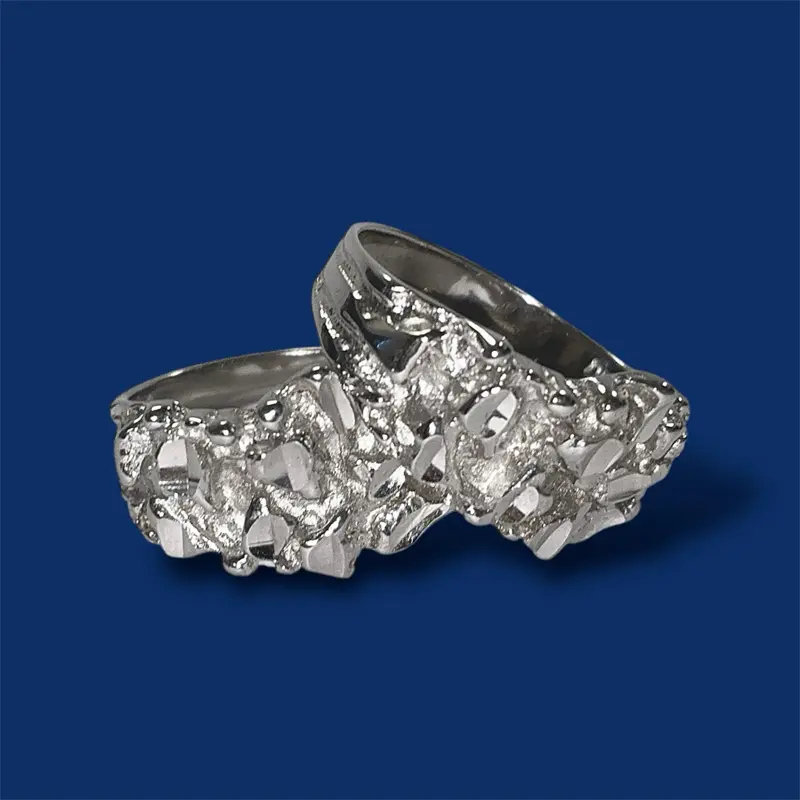 925 silver nugget rings