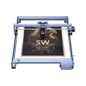 Creality Falcon 5W Laser Engraver Machine, 72w High Precision 0.06mm Laser Cutter and Engraving Machine for Wood Metal Leather Acrylic Glass, 10000mm/min, Offline Usage, CNC Laser Engraver Cutting