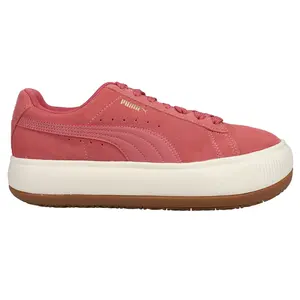 PUMA Womens Suede Mayu Perforated Platform Sneakers Shoes Casual - Pink