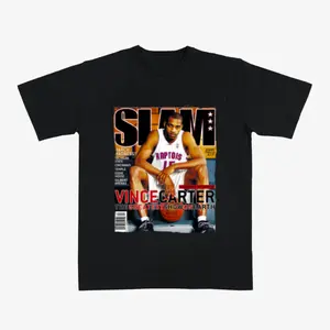 Vince Carter SLAM Cover T-Shirt, Vintage Basketball Graphic Tee Featuring Raptors Legend Greatest Show Design, Retro Fan Streetwear Gift