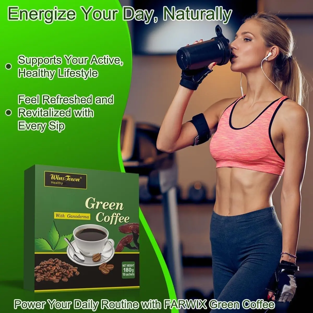 Wins Town Green Coffee180g (18 Sachets) Wins Town Green Coffee180g (18 Sachets)