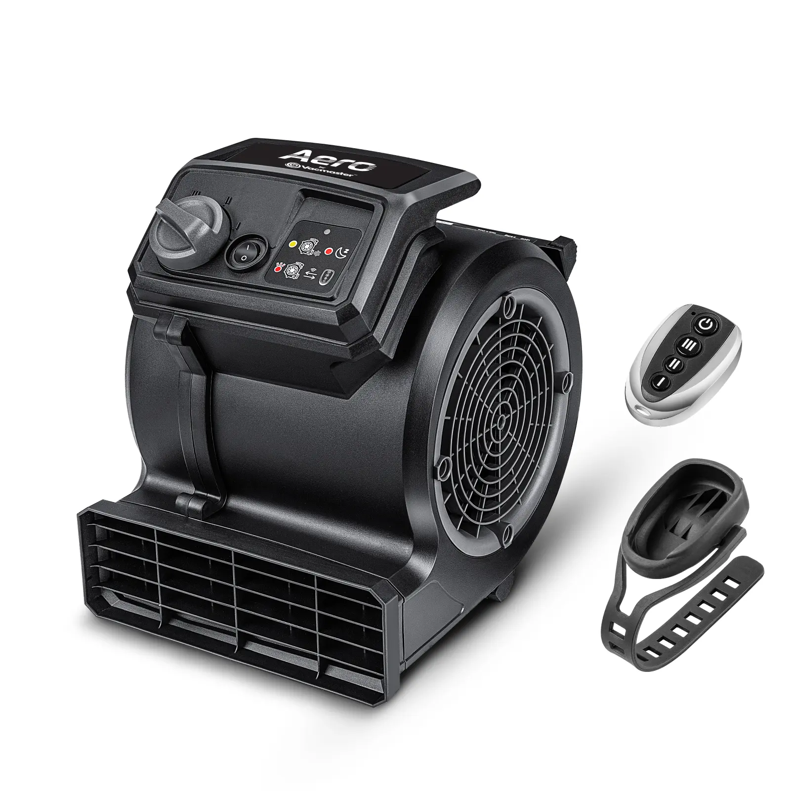 VacMaster AM201R Portable Air Mover - 550 CFM Corded Device, Compact Portable Unit, 32 mph Airspeed, 0-45-90 Degree Angle Adjustment, Remote Control, 12' Power Cord Length, Floor & Carpet Dryer for Drying & Cooling (Household Appliance)