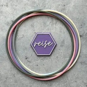 “Grandma’s Attic” / Silicone Stacking Bracelets / Memories Collection Stack / Multi-Colored