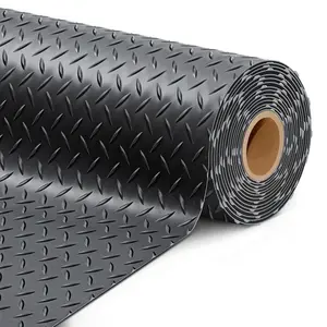 Garage Floor Mat, Rubber Flooring Roll, PVC Anti-Slip Parking Mat for Under Cars, Garage, Industry, Gym, Protects Surfaces, Transforms Garage - Absorbent/Waterproof/Durable