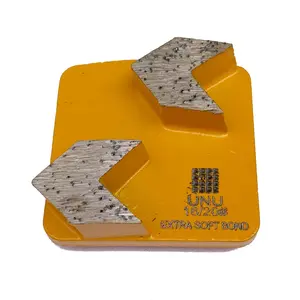 Husqvarna 16/20 Grit Double Segments Diamond Grinding Shoes For Concrete