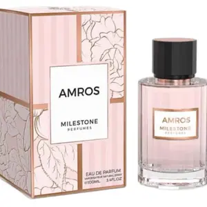 Amros Milestone Perfumes Eau de Parfum 3.4oz - Fragrance Free, Alcohol Free, Made in UAE, Bottle Size 10ml, Adults Only
