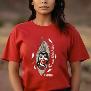 No More Stolen Sisters Red Hand - MMIW Unisex Shirt No More Stolen Sisters Tee Indigenous Women Justice Shirt Native American Awareness Shirt