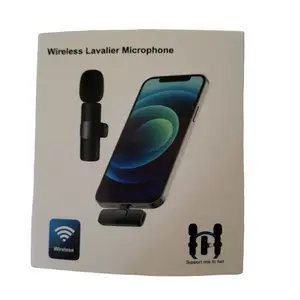 Wireless Lavalier Microphone - Compatible with iPhone Models, Supports Face-to-Face Communication, Wireless Design