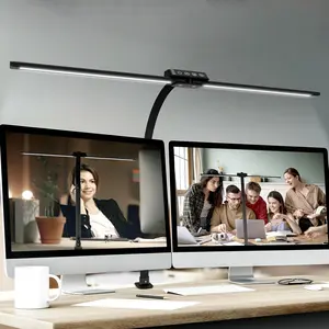 22W Bright Architect Study Clip Lamp with Flexible Gooseneck for Desk Adjustable Task Lighting Stepless Dimming