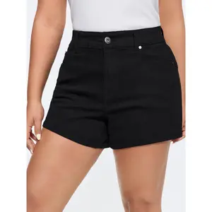 BLOOMCHIC Women's Plus Size Spandex Fabric Fitted Basic Skinny-Fit Denim Shorts with Curvy Hem, M-6X, 2026 Spotlight, Summer Essential, Daily Deal,Spotlight,Summer wins,Deals for you days