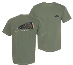 Turkey Feather outdoor graphic tee, Year-Round Style, Easy to Wear, Soft Cotton Blend, Breathable Comfort