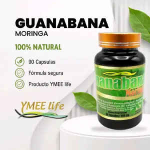 Edible Guanabana Moringa Natural Dietary Supplement - 90 Health Capsules