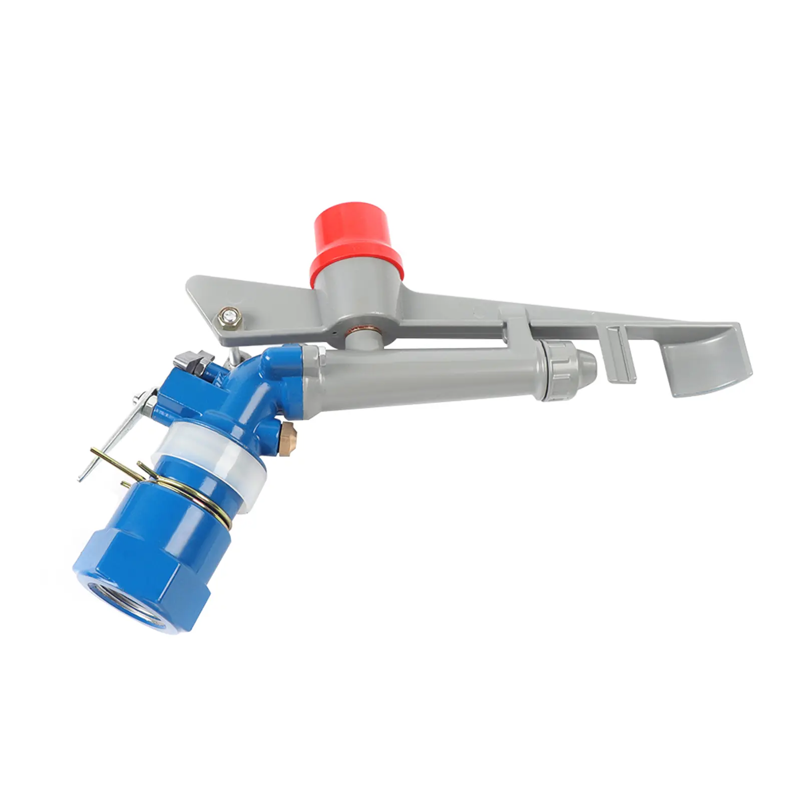 1 Inch Irrigation Spray Gun Aluminum Alloy Adjustable Angle 36 to 360 Degree Spray Diameter 115 to 131 ft for Farm Garden Lawn Watering